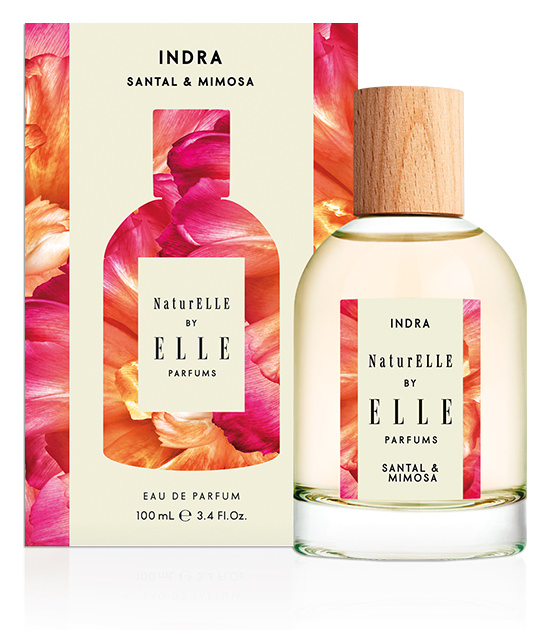 Elle Parfums Indra bottle and box